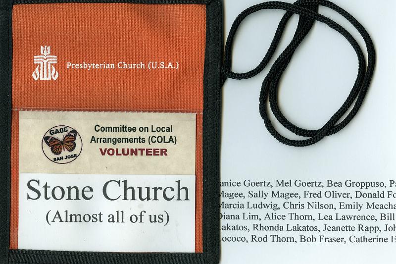12 - Badge.jpg - All volunteers wore the badge shown here.